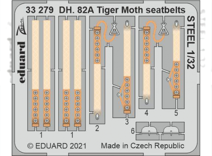 Набор фототравления для DH. 82A Tiger Moth