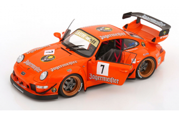 PORSCHE 911 993 Jagermeister Rwb Bodykit Coupe №7 Racing (2020), orange