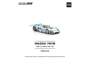 MAZDA 787B #18 LE Mans 24hrs (1991), white/blue 