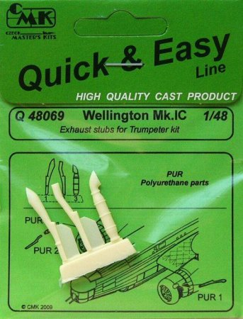 Wellington Mk.IC exhaust stubs for Trump