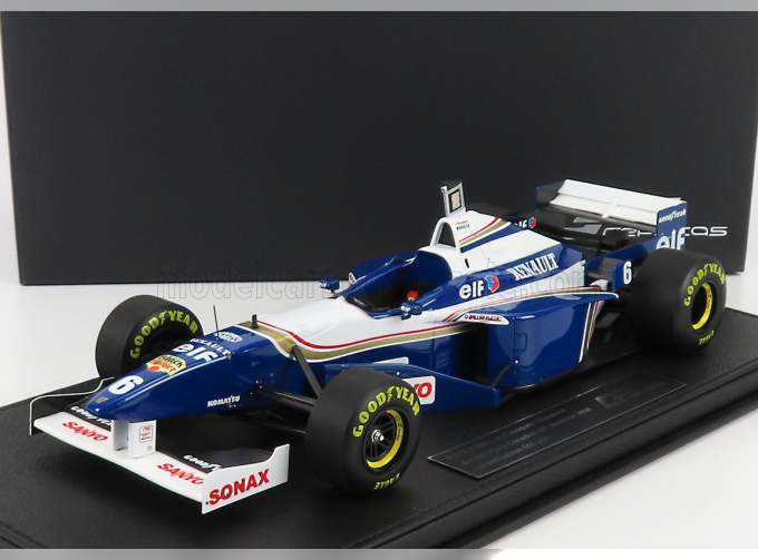 WILLIAMS F1 Fw18 Renault N 6 Season 1996 Jacques Villeneuve - Con Vetrina - With Showcase, Blue White