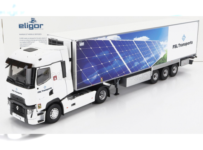 RENAULT T-line High Truck Semi-frigo Fsl Transports (2021), White Blue