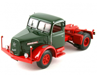 HENSCHEL HS 140S Sattelzugmaschine (1954), green / red