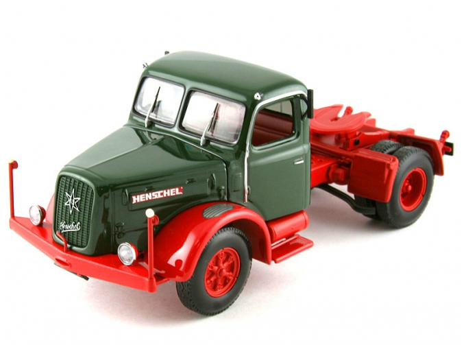 HENSCHEL HS 140S Sattelzugmaschine (1954), green / red