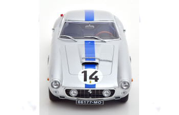 FERRARI 250gt Swb 3.0l V12 Team Noblet N 14 3rd 24h Le Mans 1961 P.noblet - J.guichet, Silver Blue