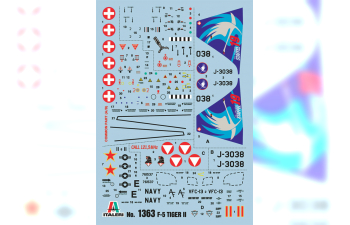 Сборная модель Самолет F-5E/N Tiger II