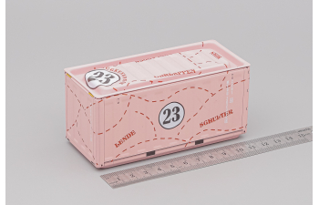 Контейнер металлический, розовый