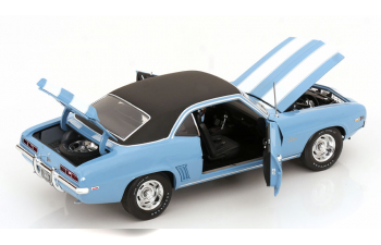 CHEVROLET Camaro Z/28 Vinyl Top (1969), bluemetallic white matt-black