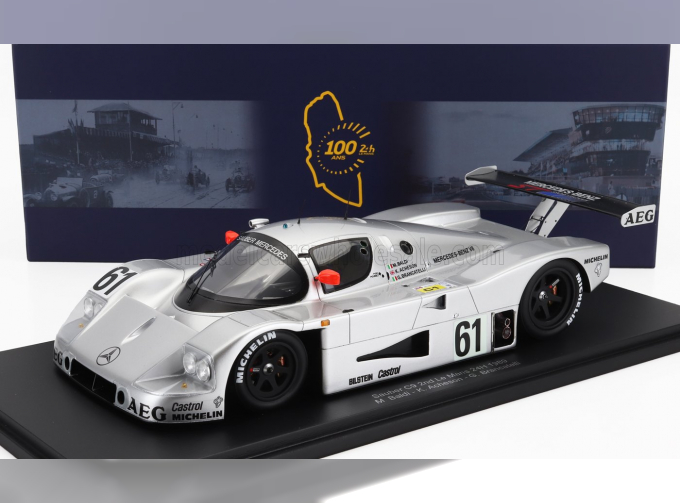 MERCEDES-BENZ Sauber C9 5.0l Turbo V8 Team Sauber Mercedes №61 2nd 24h Le Mans (1989) M.Baldi - K.Acheson - G.Brancatelli, Silver