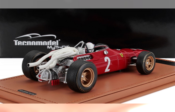 FERRARI F1 312 F1-67 №2 Italy Gp (with Pilot Figure) (1967) Chris Amon, Red