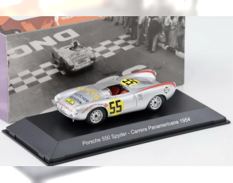 PORSCHE 550 Spyder №55 (1954), silver