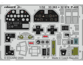 Фототравление для P-40E interior