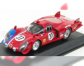 ALFA ROMEO 33.2 Coupe N 37 Le Mans 1968 Pilette - Slotemaket, Red Blue