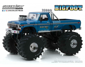 FORD F-250 Monster Truck Bigfoot #1 1974 Blue (колеса 66 дюймов)