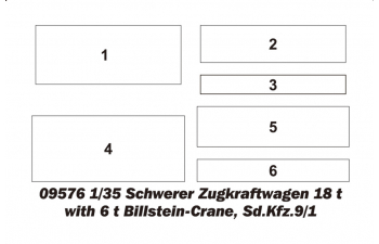 Сборная модель тяжелый тягач Schwerer Zugkraftwagen 18to Sd.Kfz. 9 (Артиллерийская версия)