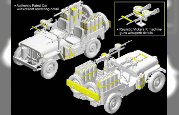 Сборная модель Патрульная машина SAS 1/4-Ton 4x4 Patrol Car