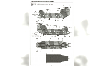 Сборная модель вертолёт CH-47D/F/J/HC.Mk.1 "4 nations"