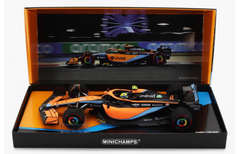 McLAREN F1 Mcl36 Mercedes Team Mclaren N4 Bahrain Gp (2022) Lando Norris, Orange Light Blue