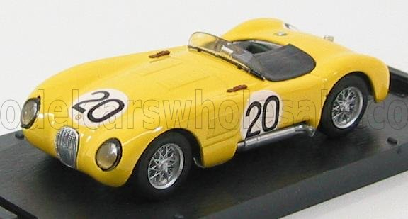 JAGUAR C Type 9th Le Mans 1953 Laurent-tornaco N 20, Yellow