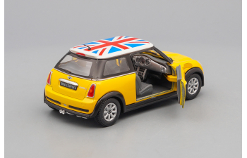 MINI Cooper S Flag Printing, yellow metallic