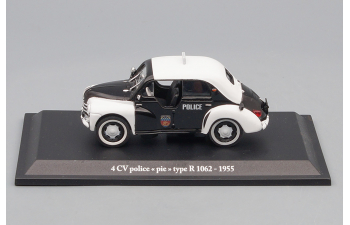 RENAULT 4 CV Police "Pie" Type R 1062 1955, black / white