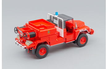 ACMAT Tpk 4x4 Tanker Truck 1985 - Fire Engine - Vigili Del Fuoco - Feuerwehr, Red White Grey