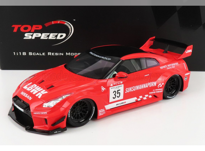 NISSAN Gt-rr (r35) Liberty Walk Infinite Motorsport Motul (2016), Red