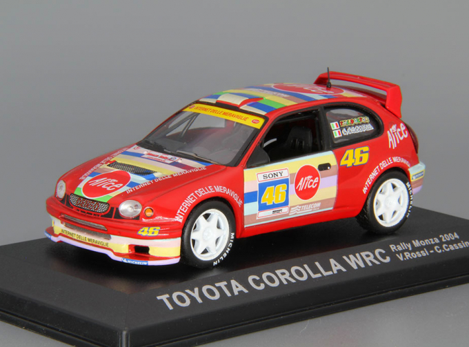 TOYOTA Corolla WRC V.Rossi - C.Cassina Rally Monza (2004), red