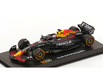 RED BULL F1 Rb21 Team Oracle Red Bull Racing №1 Season (2025) Max Verstappen - With Pilot And Showcase, Blue Yellow Red