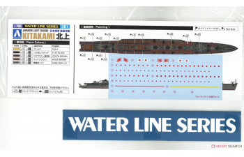 Сборная модель Japanese Light Cruiser Kitakami Renewal ver. Water Line Series No. 361 