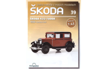 SKODA 422 Tudor (1930), dark red/black