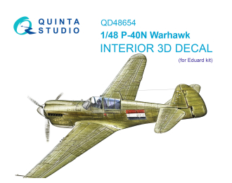 3D Декаль интерьера кабины P-40N Warhawk (Eduard)