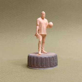 Фигура 0888 Костян монтажник, неокрашенная