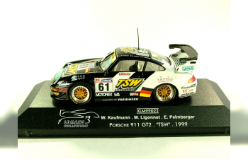 PORSCHE 911GT2 "TSW" #61 (Le Mans 1999), черный с белым