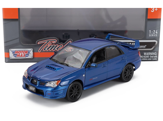 SUBARU Impreza Wrx Sti (2003) - Black Wheels, Blue Met