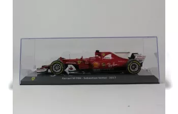 FERRARI F1 Sf70h №5 Season (2017) Sebastian Vettel - Con Vetrina - With Showcase, Red White