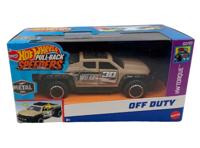 Hot Wheels Pull-Back Speeders - Off Duty, brown
