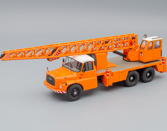 TATRA T148 crane truck, orange / white