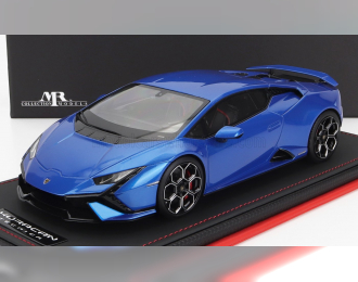 LAMBORGHINI Huracan Tecnica (2022) - Con Vetrina - With Showcase, Blu Nethuns - Blue Met