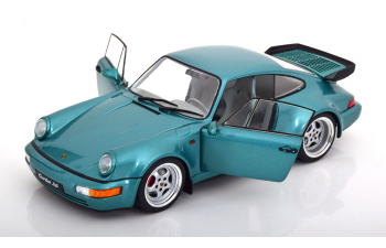 PORSCHE 911 (964) Turbo 3.6 (1991), green metallic