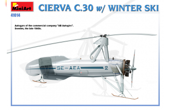 Сборная модель Вертолёт CIERVA C.30 w/ WINTER SKI