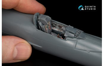 Декаль интерьера кабины МиГ-21Р, серые панели (Eduard) (с 3D-печатными деталями)