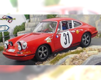 PORSCHE 911S Larrousse Gerard - Perramond Claude Rallye Monte Carlo (1969), red