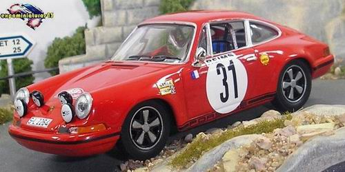PORSCHE 911S Larrousse Gerard - Perramond Claude Rallye Monte Carlo (1969), red