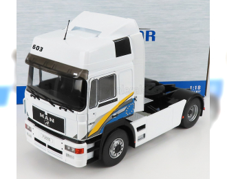 MAN F2000 V10 Tractor Truck 2-assi 1994, White Blue Yellow