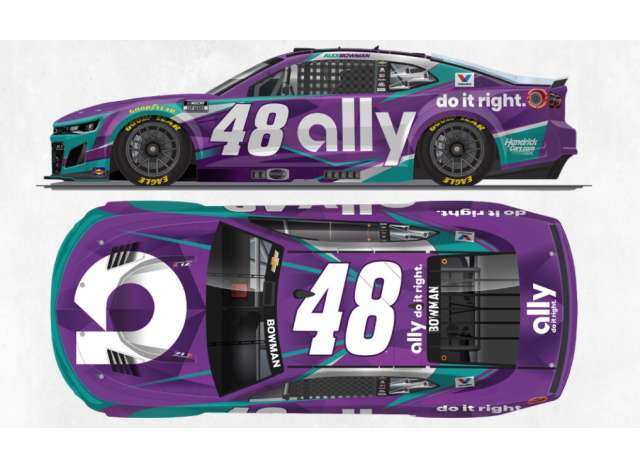 Chevrolet #48 Alex Bowman *Ally*, purple/white 2026