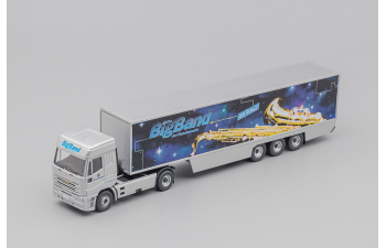 IVECO EuroStar Tractor / Trailer "Bundeswehr Big Band", silvermetallic / black / blue / gold