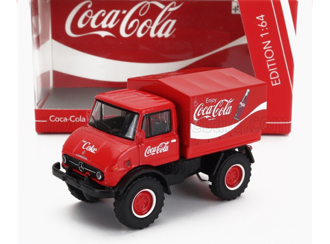 MERCEDES-BENZ Unimog U406 Truck Telonato Coca-cola (1966), Red White