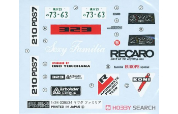 Сборная модель Mazda Familia XG/323