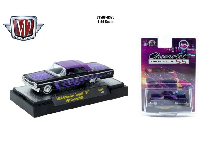 CHEVROLET Impala SS 409 Convertible (1964), purple / black